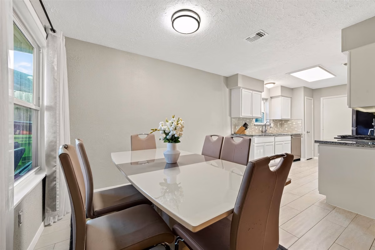 Dining room right next to the kitchen.