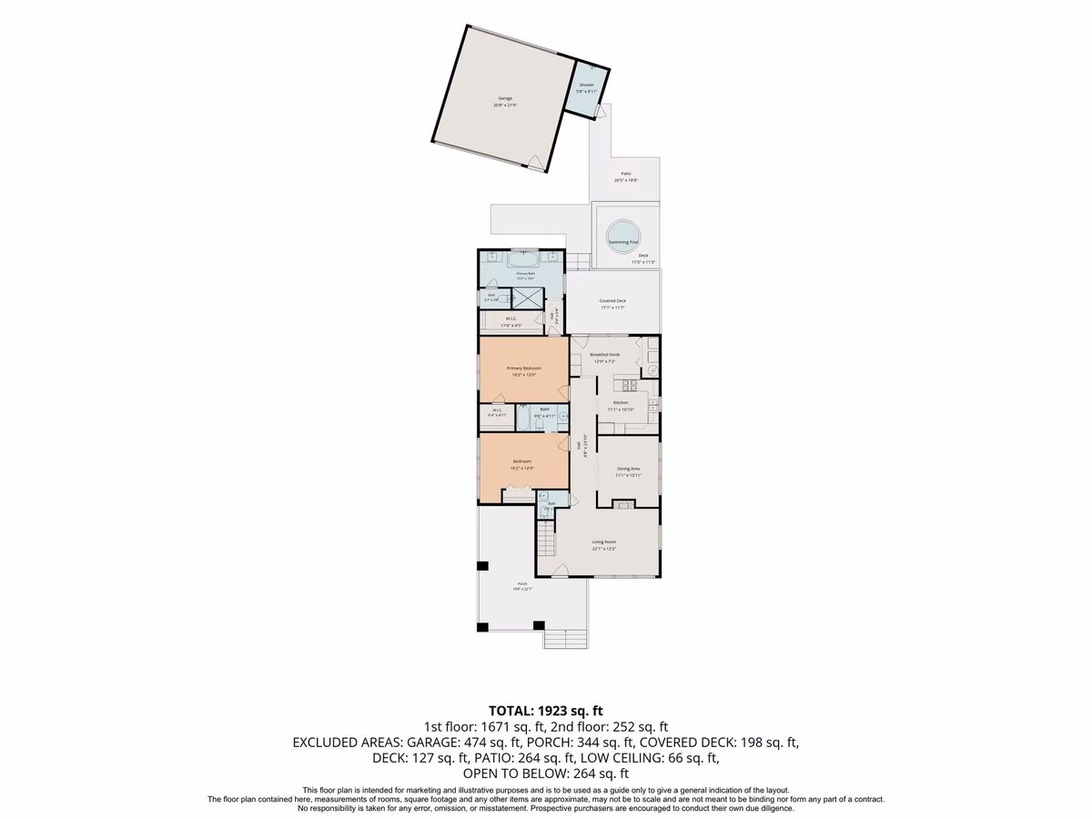 1st floor plan (Buyer responsible to confirm all measurements).