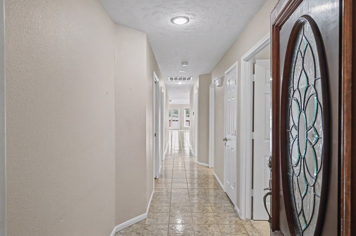 Upon opening the door, you can see the lake!