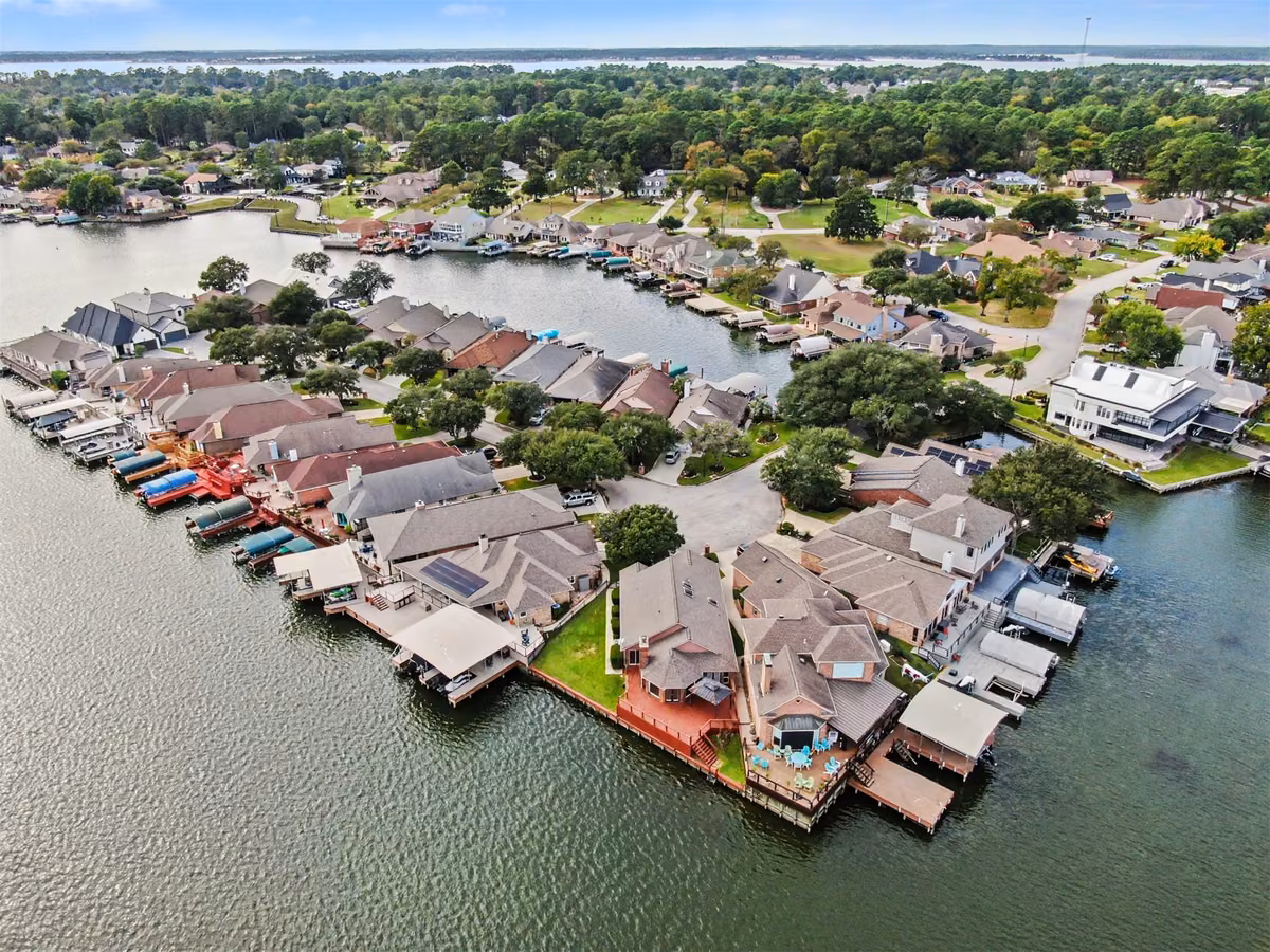 Pelican Island- Notice this home is one of the few with green space.
